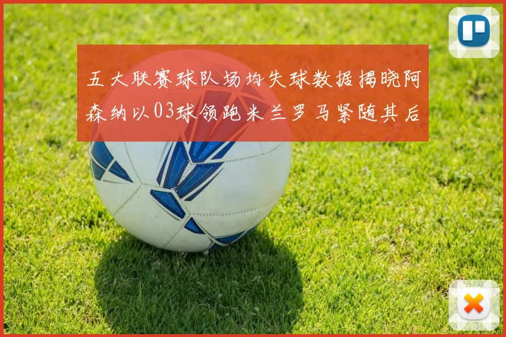 五大联赛球队场均失球数据揭晓阿森纳以03球领跑米兰罗马紧随其后